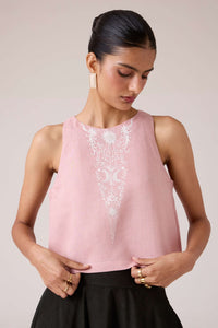 Evora Rose Embroidered Top