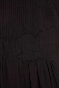 Amani Black Embroidered Dress