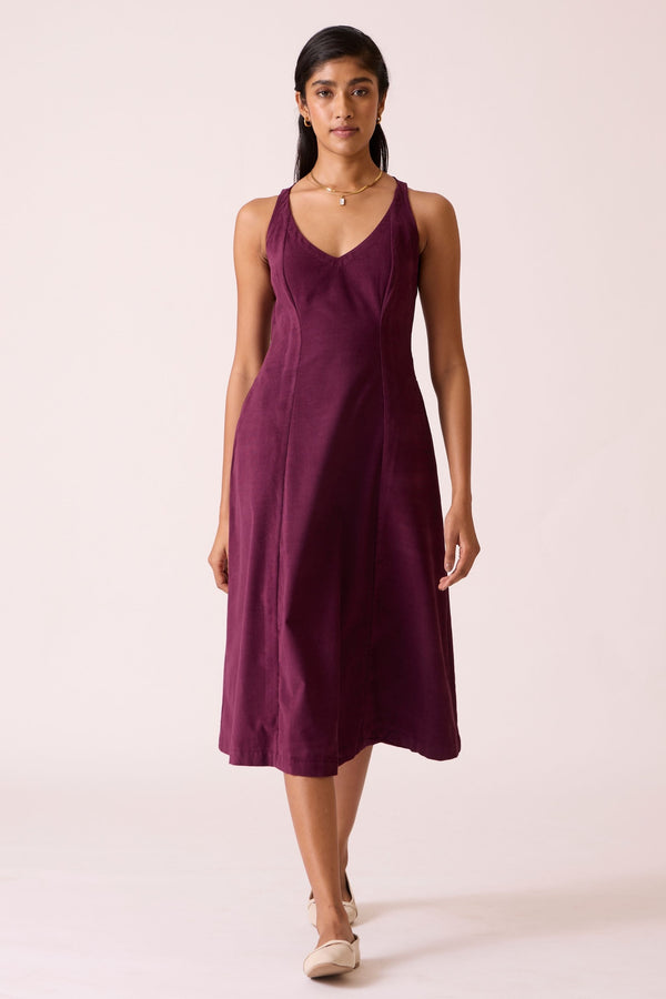 Viorica Jamun Corduroy Dress