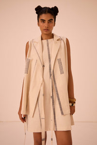 Nalaka Handwoven Cotton Shift Dress