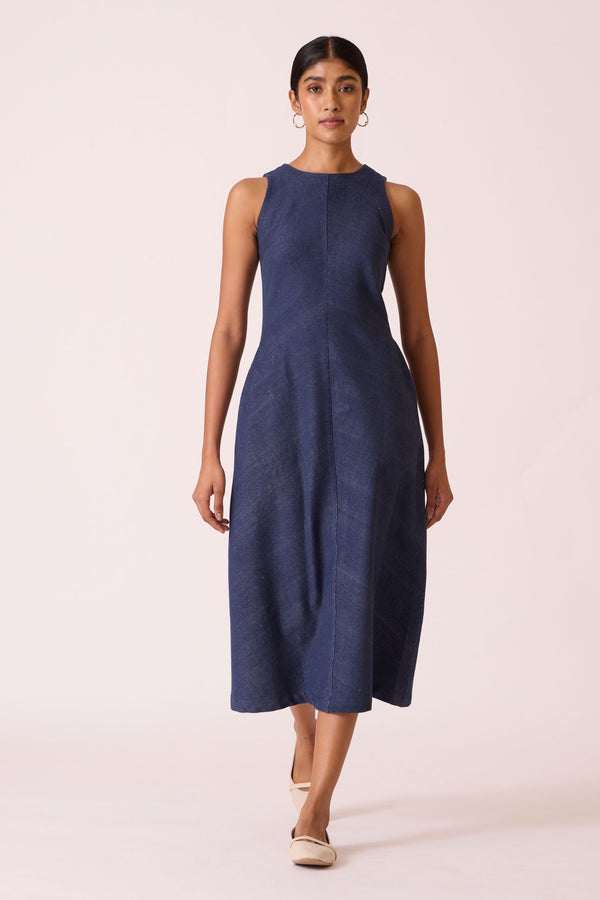 Yani Handloom Denim Dress