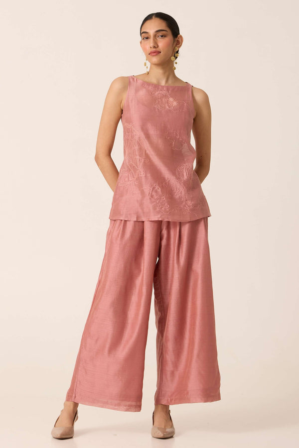 Jhumpa Pink Handwoven Co-ord