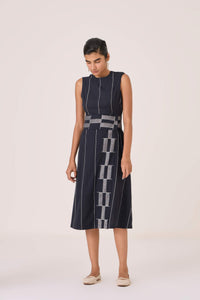 Viva Handwoven Striped Midi Dress