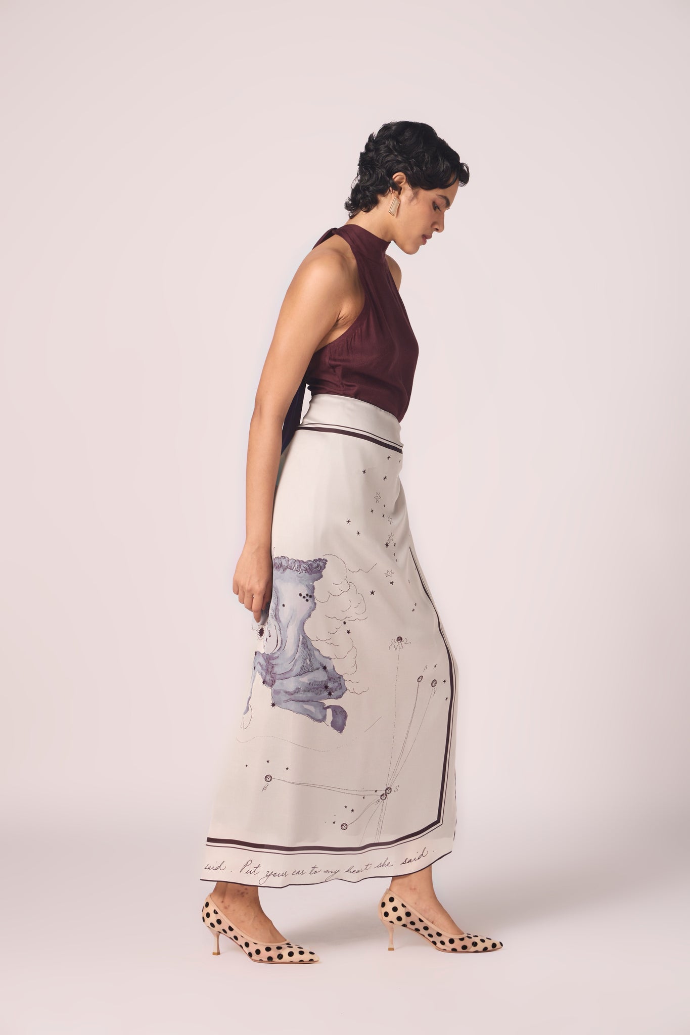 Taurus Printed Satin Scarf