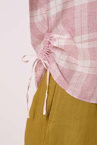 Ursula Checkered Handwoven Top