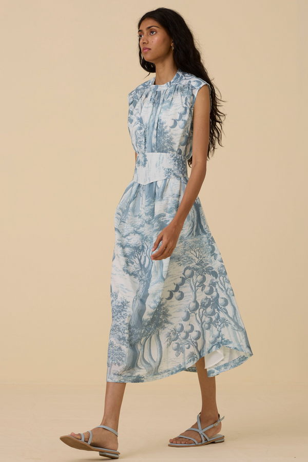 Barika Blue Print Dress