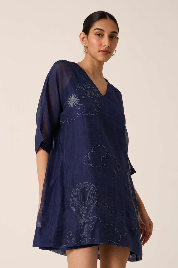 Amrita Navy Chikankari Set