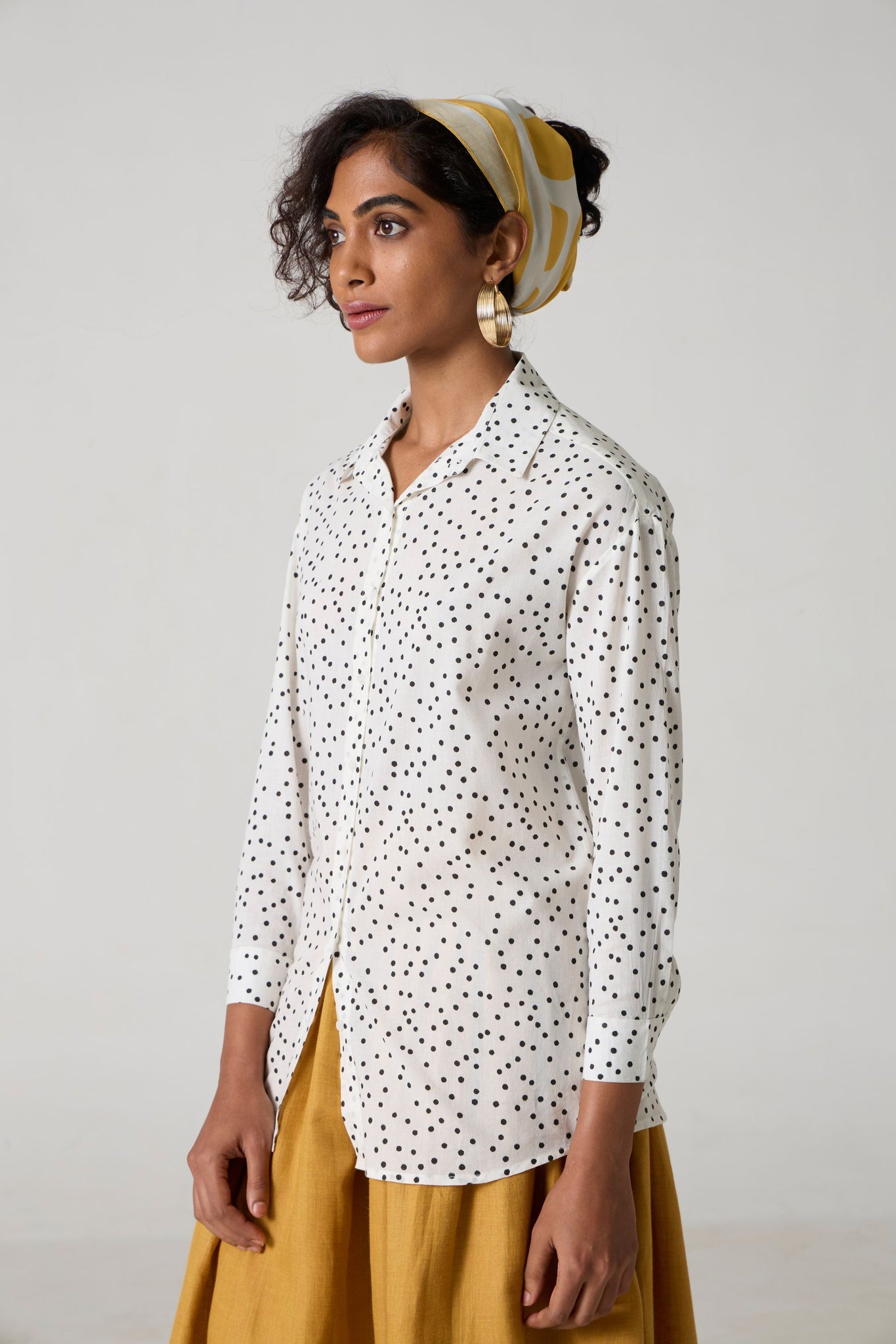 Reo Ivory Polka Shirt