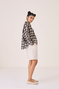 Tswalu Ecru Cotton Shorts