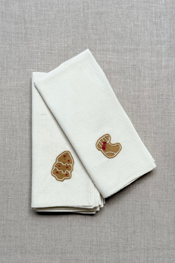 Off White Cotton Napkins - Set of 2