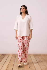 Venil Pants - Pink & Orange Ikat