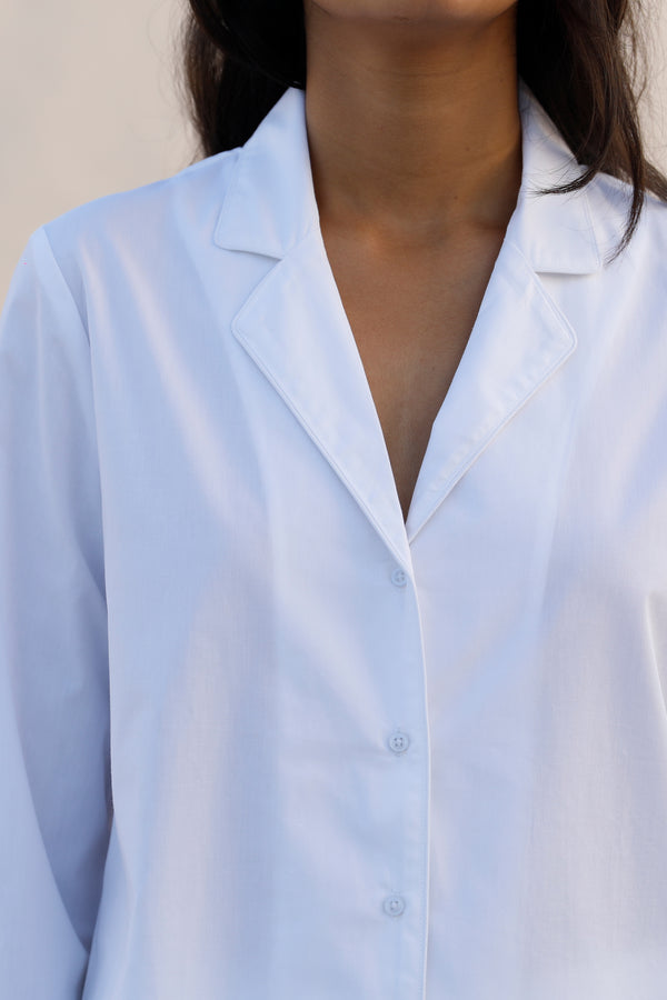  Daija White Sustainable Organic Cotton Pyjama Set For Women Online 